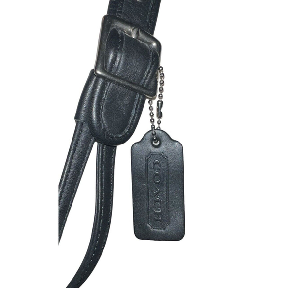 Vintage Coach 9165 Legacy Black Leather  Nickel Drawstring Bucket Bag Cinch USA - Picture 8 of 13